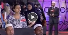 Checkout How Zakir Naik Shut the Mouth of this Rude Indian Girl