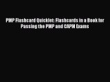 READ book PMP Flashcard Quicklet: Flashcards in a Book for Passing the PMP and CAPM Exams