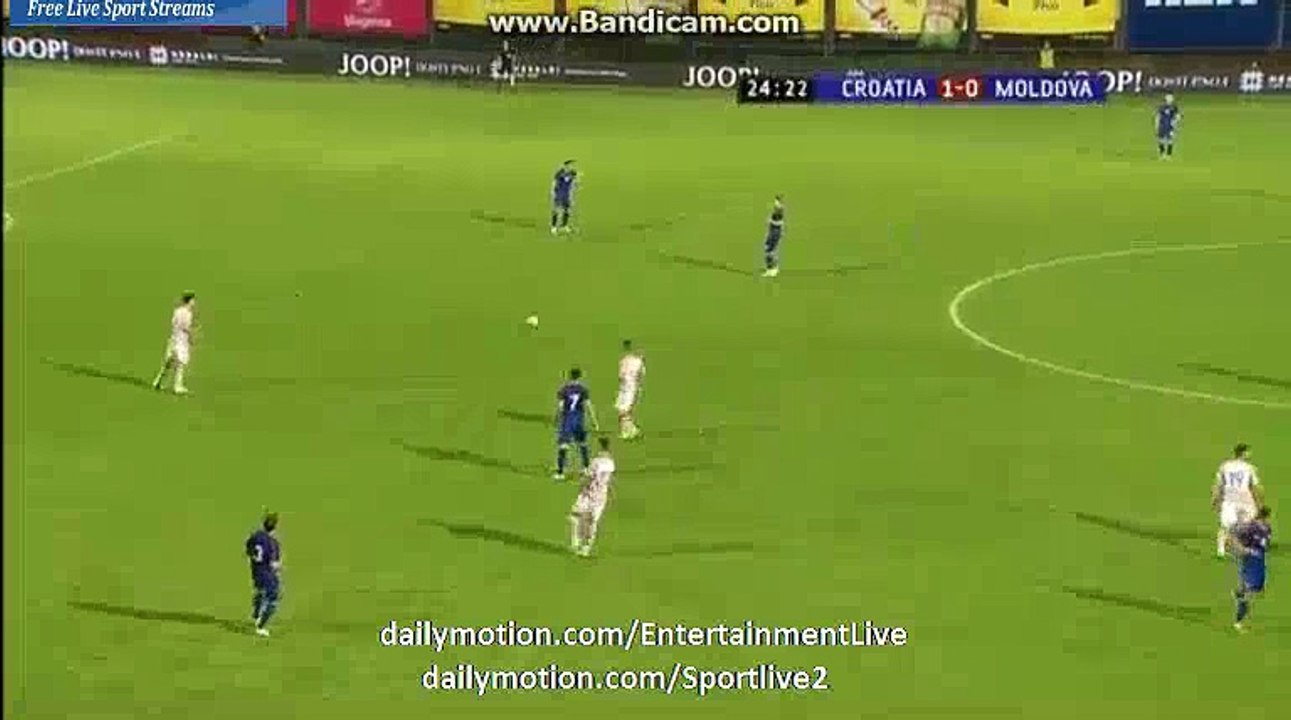1st Half Goals Croatia 1-0 Moldova Friendly Match