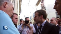 Macron interpellé par des militants CGT : 