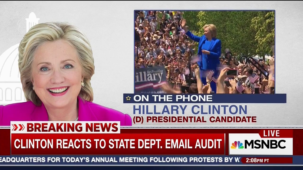 Chuck Todd Hillary Clinton OIG report 5/26/2016