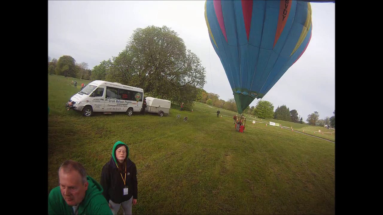 Timelapse balloon flight from Lough Key, Ireland Saturday 25 May 2013