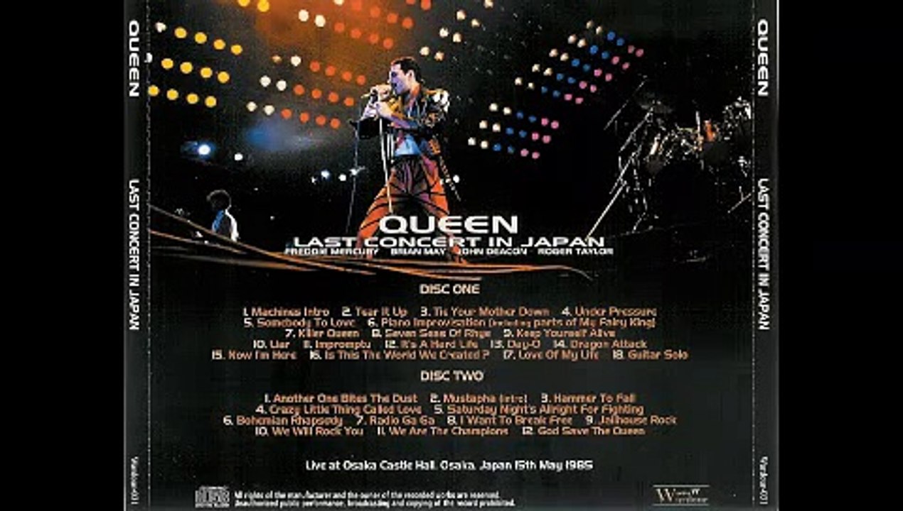 12. It's A Hard Life (Queen-Live In Osaka: 5/15/1985)