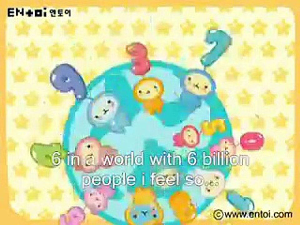 Korean number song with Lyrics + English sub