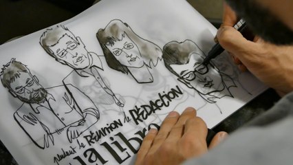 Une journée à la rédaction de La Libre Belgique avec l'artiste Denis Meyers