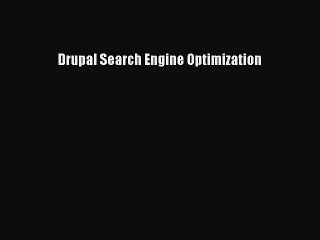 PDF Drupal Search Engine Optimization  EBook