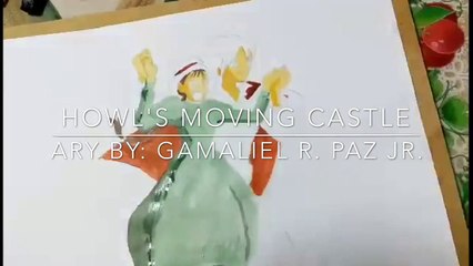 Howl's Moving Castle flying scene time-lapse