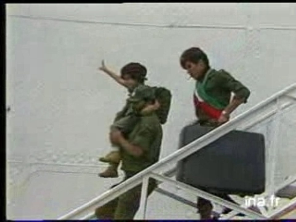 Arrivee de l'OLP  en Tunisie 1982