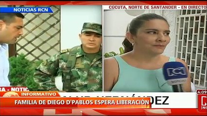 Liberación de Salud Hernández nos da esperanza que Diego esté libre pronto: esposa de periodista de RCN en manos del ELN