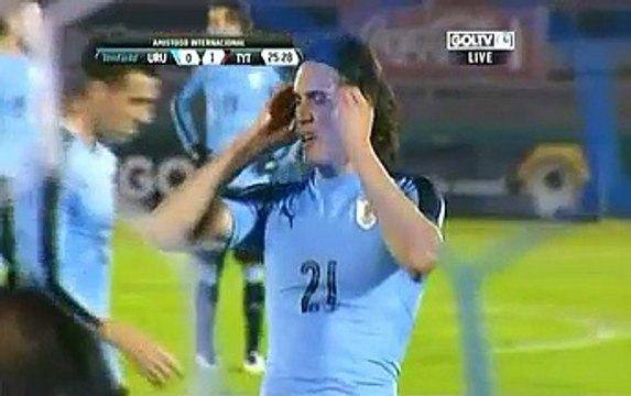 Edinson Cavani Penalty Goal - Uruguay 1-1 Trinidad & Tobago 28-05-2016
