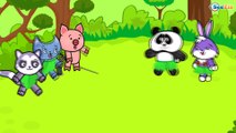 Cartoons Compilation. Funny Animals - Pig, Cat, Lemur, Crocodile and Panda. Season 1. Episode 1-12