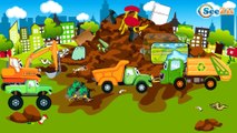 Cars Cartoons. Garbage Truck, Racing Car, Monster Truck. Truck & Excavator. Ambulance. Episode 14
