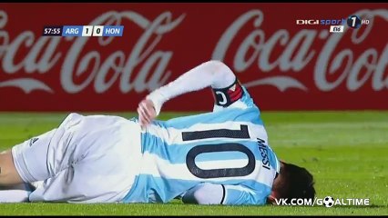 Leo Messi injured HD - Argentina 1-0 Honduras 27.05.2016