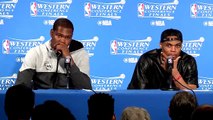 NBA Highlights 2016 | Durant & Westbrook Postgame Interview - Thunder vs Warriors - Game 5 - NBA