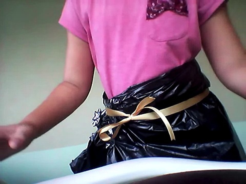 Garbage bag skirt