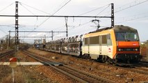 TRAIN DE FRET VOIE 1BIS DOUBLE PAR UN AUTRE FRET VOIE 1, LIGNE PLM CESSON (77)