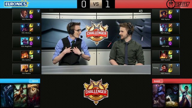 2016 EU Challenger Series Summer Qualifiers - Finals #1: Misfits EU vs EURONICS Gaming (Game 2)