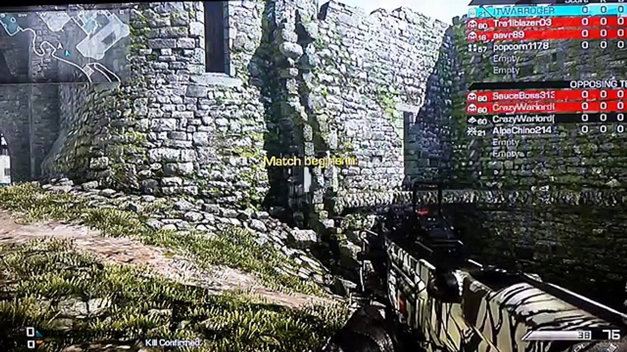 Call of duty GHOST Kill Confermed ''Stonehaven'' xbox 360 italiano video a scopo presentativo ITWARROGER