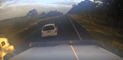 Truck Driver Films Terrifying Near Miss With Overtaking Car