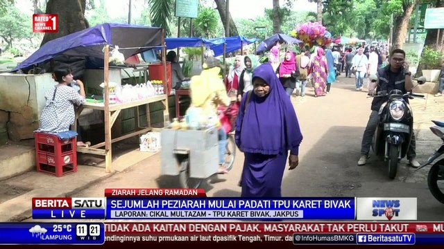 TPU Karet Bivak Ramai Peziarah, Lalu Lintas Macet