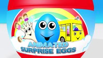 Surprise Eggs Different Sizes! 3D Surprise Eggs filled with HEAVY VEHICLES! Learn Colors & Sizes