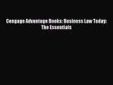 Read Cengage Advantage Books: Business Law Today: The Essentials Ebook Online
