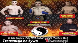 VI Gala Sportów Walki MMA Exclusive Night Wasilków - Na Żywo