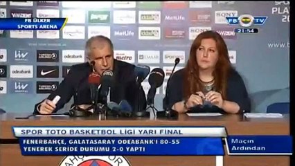 Željko Obradović'in Basın Toplantısı - Fenerbahçe 80-55 Galatasaray Odeabank