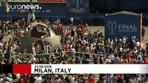 Football fans warm up for Champions League final