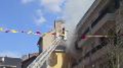 Un incendie au centre-ville de Pau