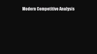 READbookModern Competitive AnalysisFREEBOOOKONLINE