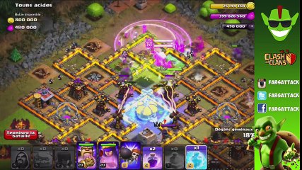[EPIC] Attaque avec le Roi des SQUELETTES - Clash of Clans