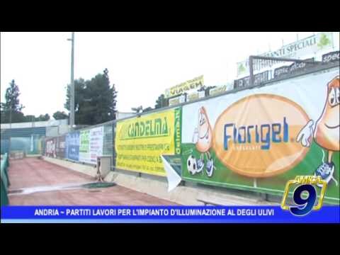 Andria | Partiti i lavori di illuminazione al Degli Ulivi