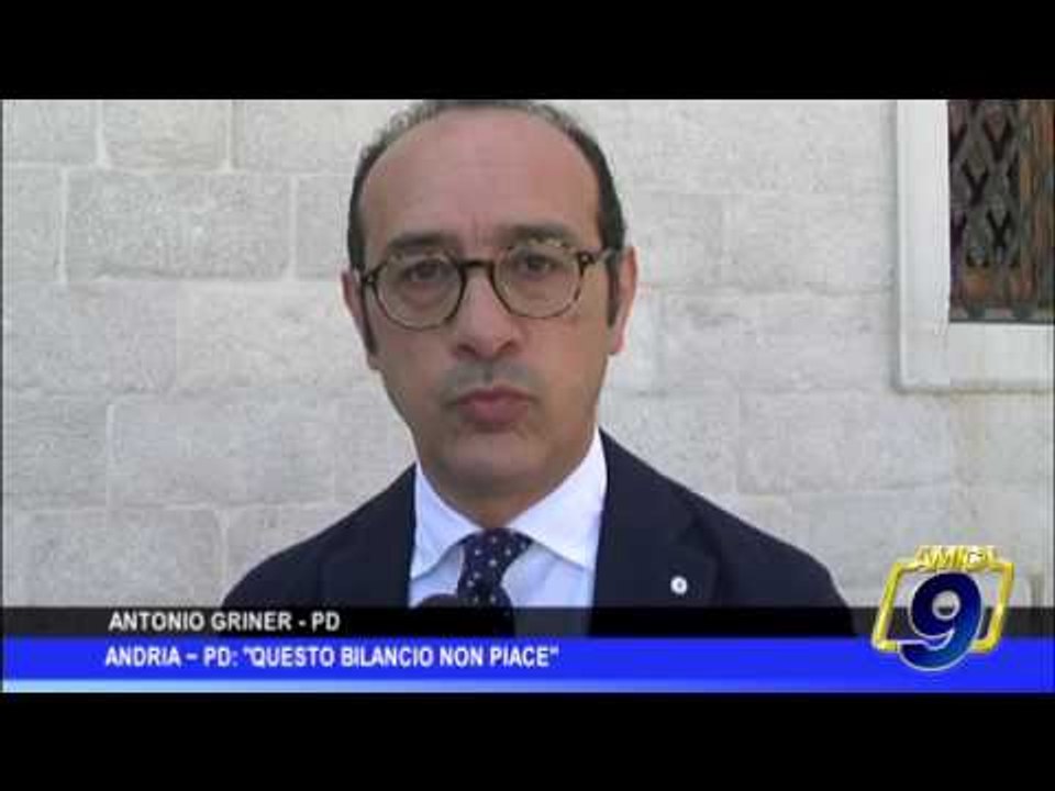 Andria  | Pd: "Questo bilancio non piace"