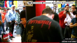 Provodnikov Training With Joel Diaz Working Heavy Bag in Preparation For John Molina Clash