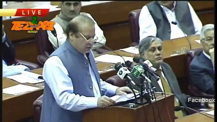 Nawaz Sharif Parliment Speech Tezabi Totay