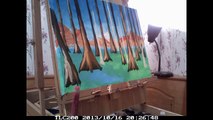 Time Lapse Acrylic Painting Colorful Swamp Painting Kimi St.Marie 10/25/2013