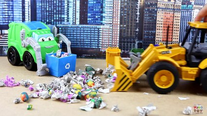 Cartoon about Garbage from Bruder MAN. Cars for children. 123abc Kids Toy TV