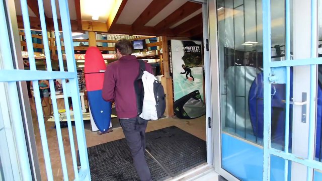 Surfing with GREAT WHITE SHARKS