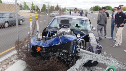 Il explose sa Camaro en voulant faire le show