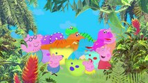 Peppa Pig Dinosaur Finger Family! Peppa PIg Finger Family Song! Peppa Pig Riding on Dinosaurs!