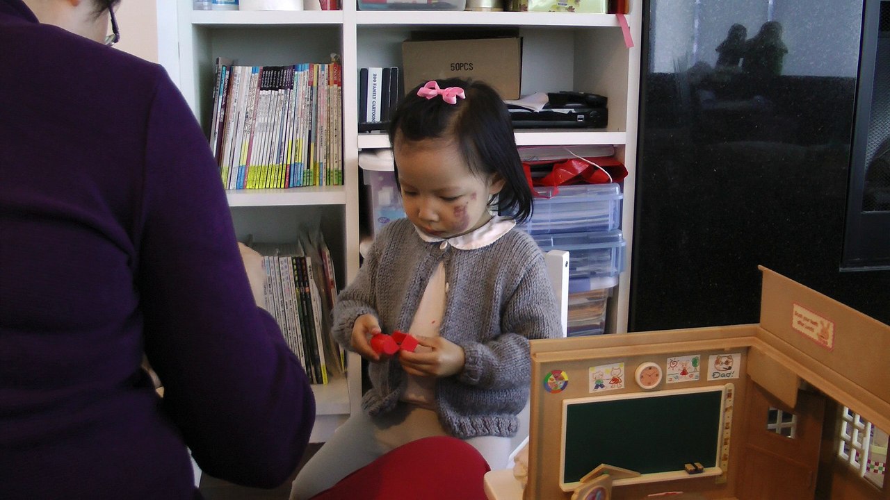 Girl Eating Dinner