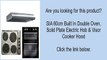 SIA 60cm Built In Double Oven, Solid Plate Electric Hob & Visor Cooker Hood