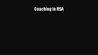 Download Coaching in RSA PDF Online