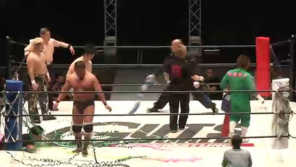 05.08.2016 Hattoshite Good (c) vs. Guts Ishijima & Michio Kageyama vs. Keizo Matsuda & YUJI KITO (GUTS World)
