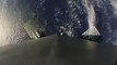 Atterrissage parfait de la fusée Falcon 9 en pleine mer filmé en caméra embarquée