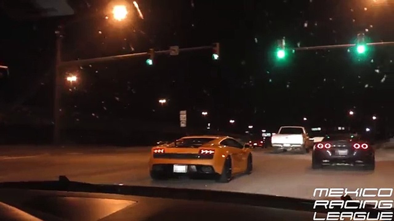 3,700CV STREET RACE! Turbo Vette VS TT Lambo 1500CV VS GT-R 1200CV!