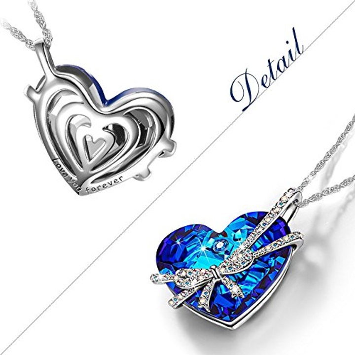 Qianse Heart of The Ocean - Best Blue Heart of The Ocean Necklace