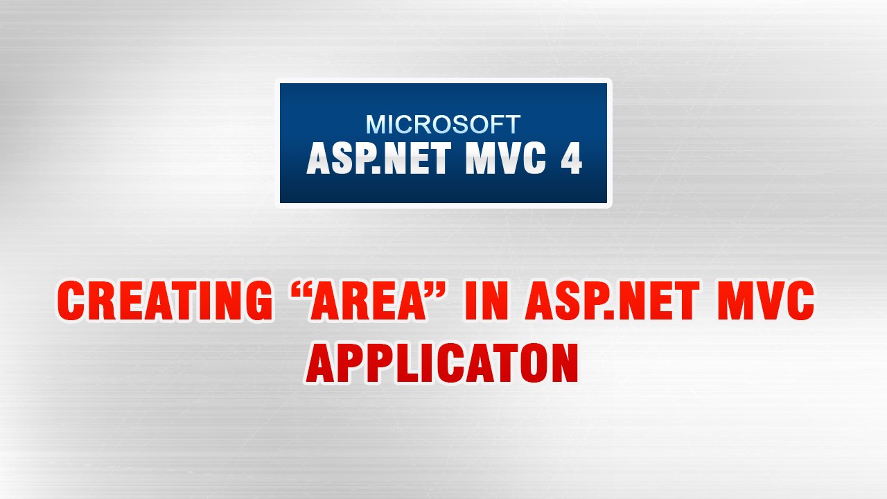 ASP.NET MVC 4 Tutorial In Urdu - Creating Area in ASP.NET MVC Application