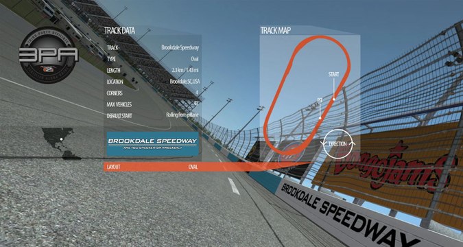 Tour de piste à Brookdale en Dissenter sur rfactor 2